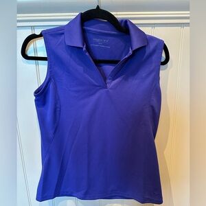 MAGGIE LANE Ladies Woman’s Size Extra Small Purple Sleeveless Golf Colla…